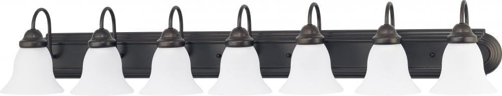 Nuvo Lighting 60/3155 Traditional Seven Light Vanity from Ballerina Collection in Bronze/Dark Finish