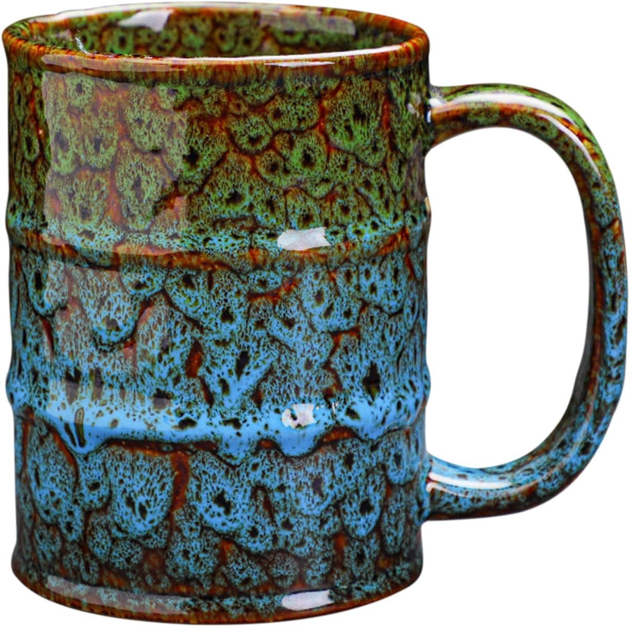 Coffee Mug,20 Oz Coffee Cups Ceramic Tea Cup Large Coffee Mug for Office and Home – Dishwasher and Microwave Safe Novelty Coffee Mug(1,Green and Blue)