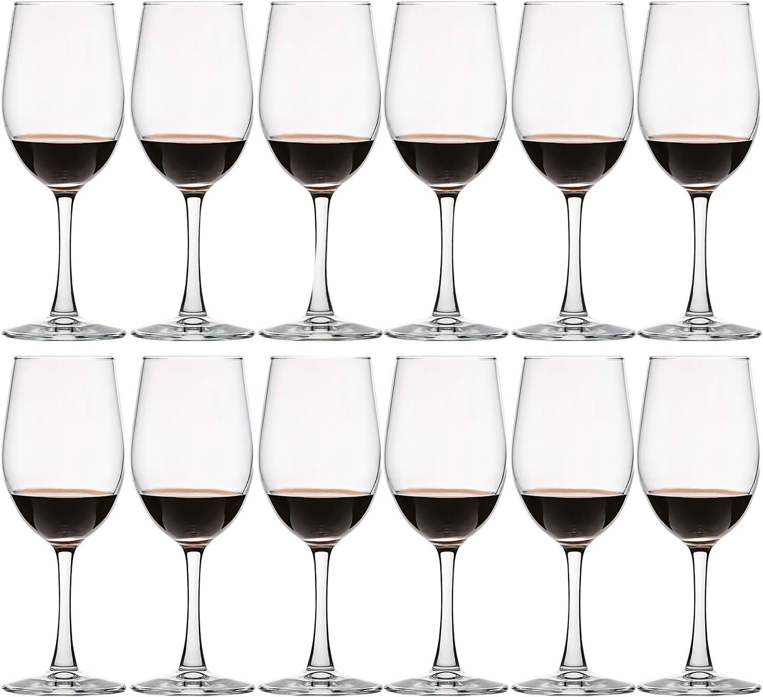 UMI UMIZILI 12 Ounce – Set of 12, Classic Durable Red/White Wine Glasses For Party