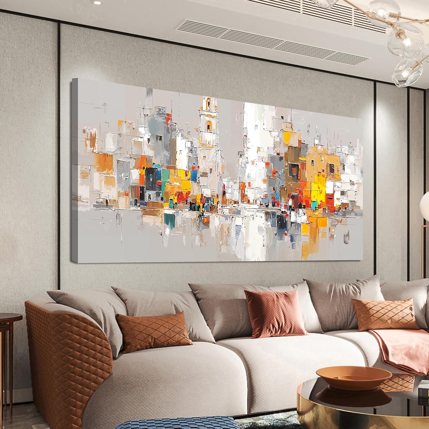 Canvas Wall Art Decor Modern Wall Art for Living Room Colorful Abstract Wall Art Prints Artwork for Walls Abstract Art Pictures Abstract Canvas Art Wall Decor Bedroom Office Decorations 20″ X 40″