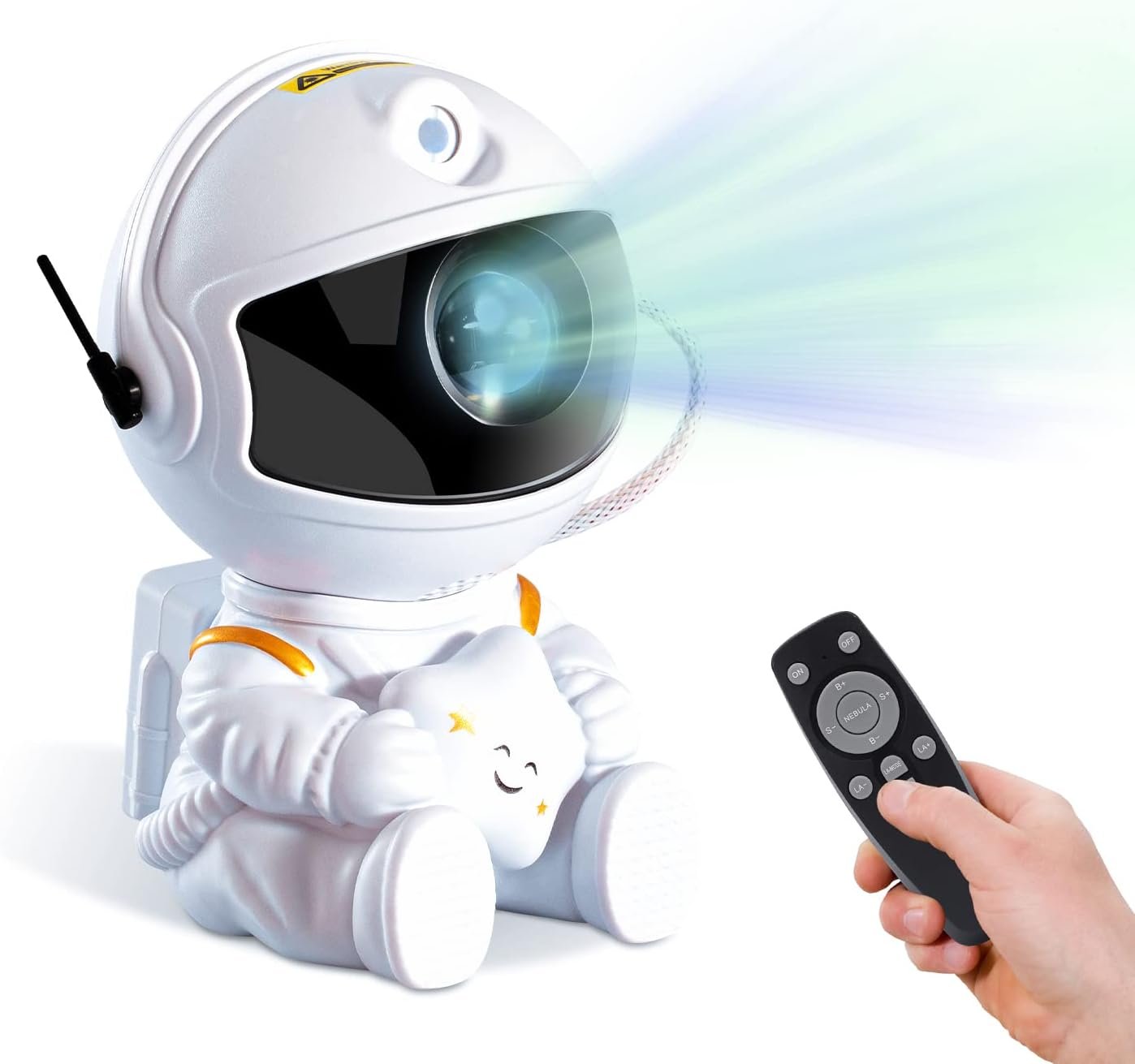 SHJQJJLBCQ Galaxy Light Projector for Kids and Adults – Astronaut Night Light for Bedrooms and Playrooms – Star Ceiling Decoration