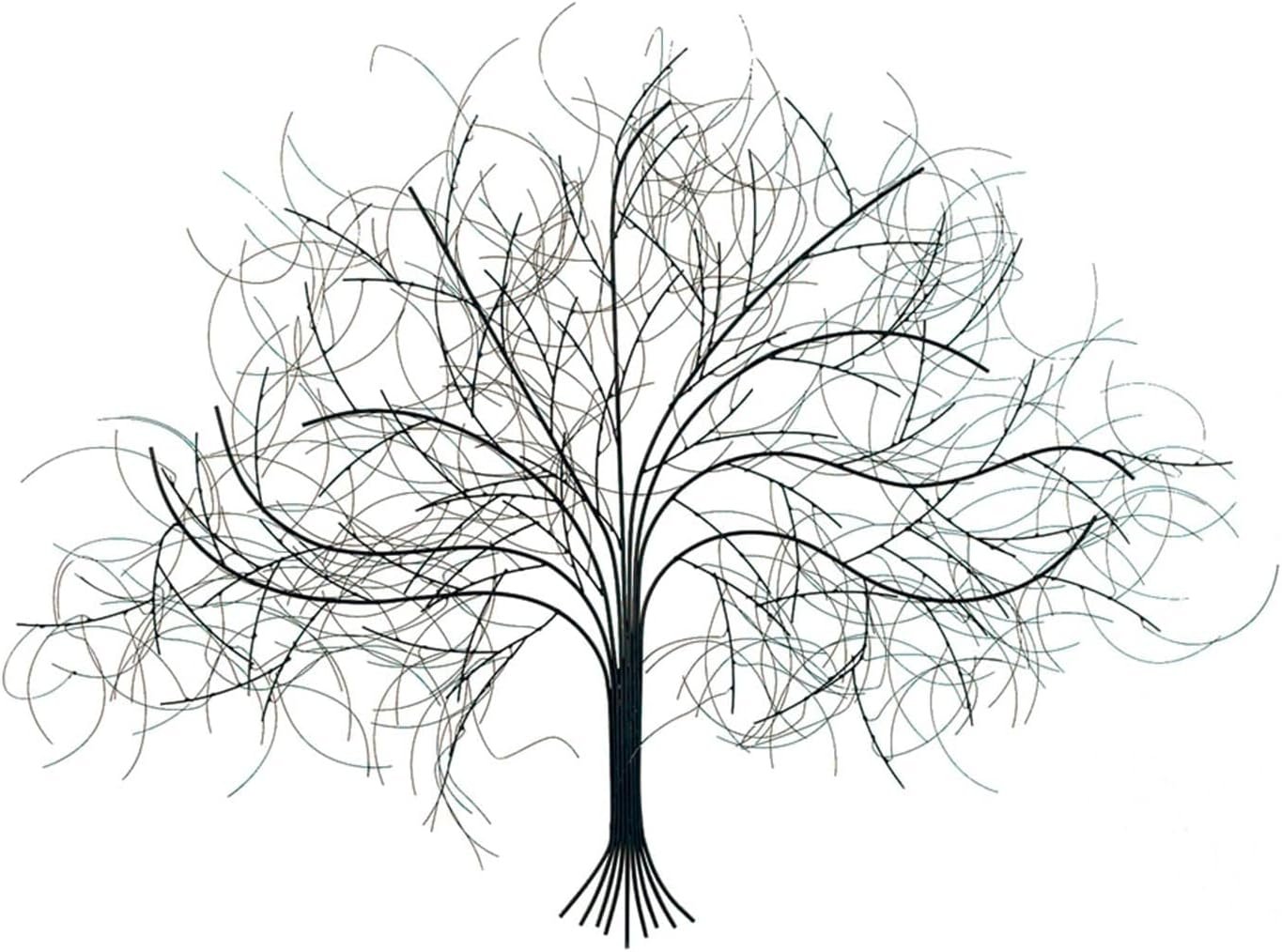 SIGNALS Black Tree Wall Art – Handcrafted Metal Wall Art Decor, Wall Hanging Decor Sculpture