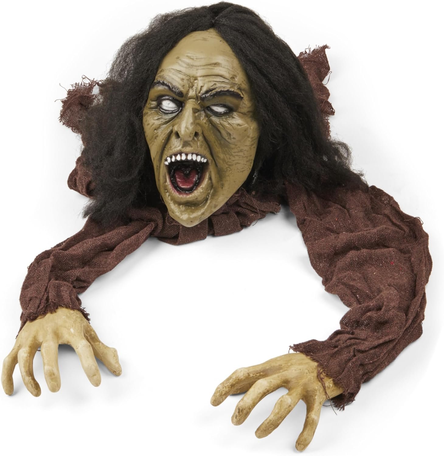 PREXTEX Crawling Zombie Halloween Decoration – Zombies Coming Out of Ground Prop – Creepy Outdoor Zombie Yard Decorations for Haunted Houses, Graveyards, and Halloween Parties