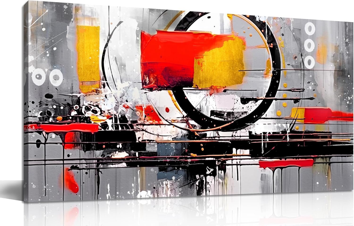 Abstract Paintings Canvas Wall Art – Art Pictures for Wall in Living Room – Modern Wall Art Bedroom Aesthetic Size 20″ x 40″