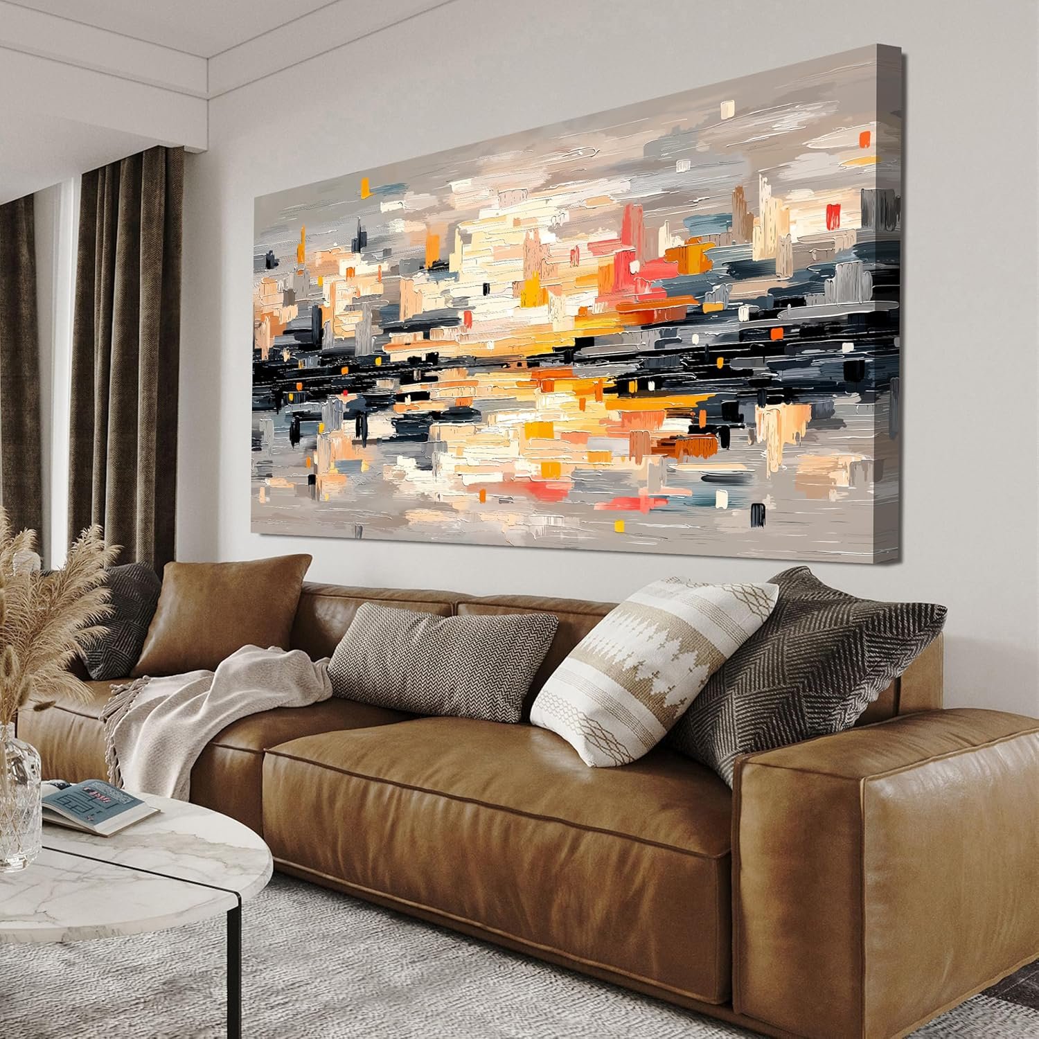 Canvas Wall Art Decor Abstract Wall Art for Living Room Abstract Canvas Art Wall Decor Modern Colorful Wall Art Prints Wall Art Pictures Artwork for Walls Bedroom Office Home Decor Aesthetic 20″X40″