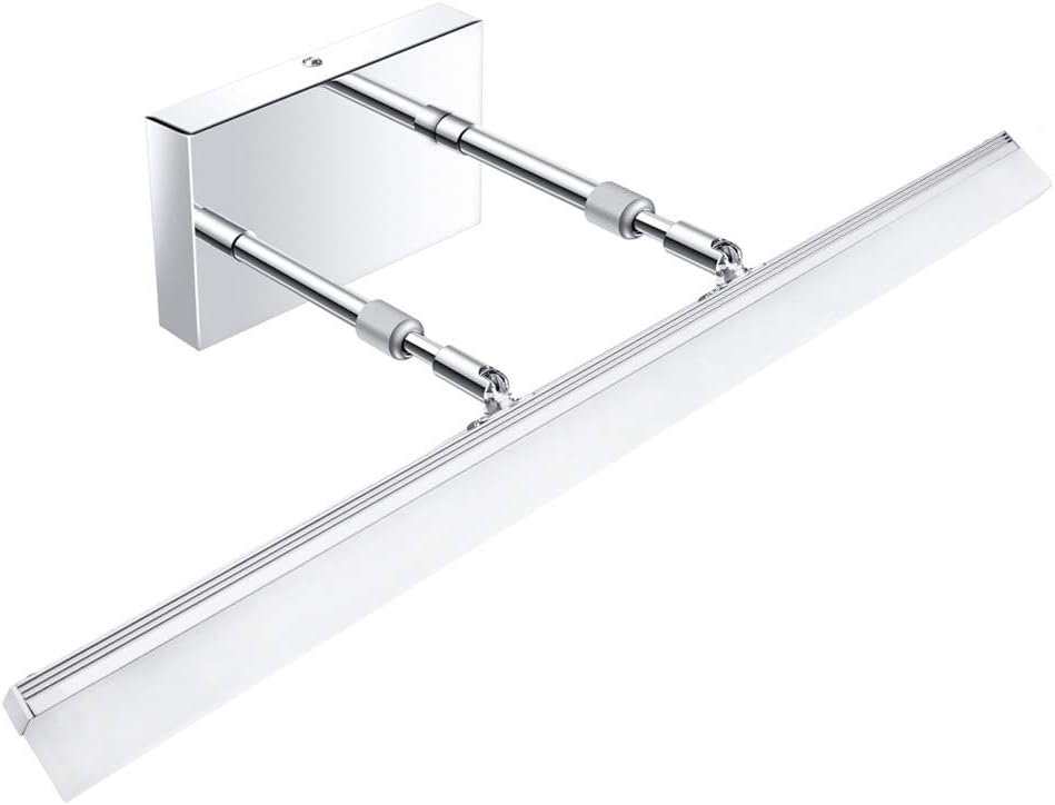 Aipsun 24 inch Modern LED Vanity Lights Adjustable Bathroom Vanity Light Fixtures Chrome Bathroom Light Fixture Over Mirror 5500K