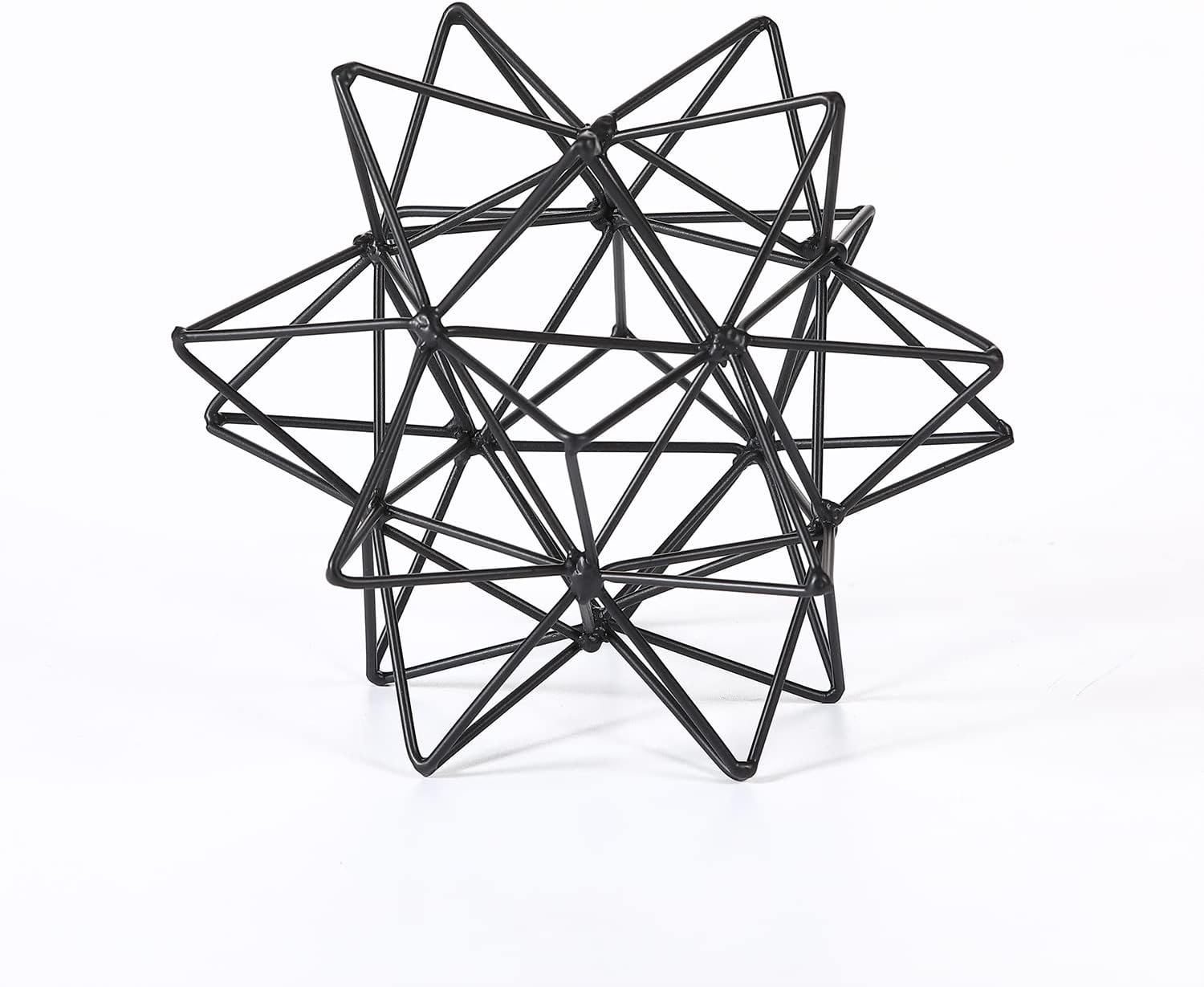 Metal Table Top Decor, 3D Metal Geometric Sculpture, Abstract Sculpture for Home Decor, Table Decorations for Home, Decorative Sphere Art Decor for Living Room, Office, Bedroom