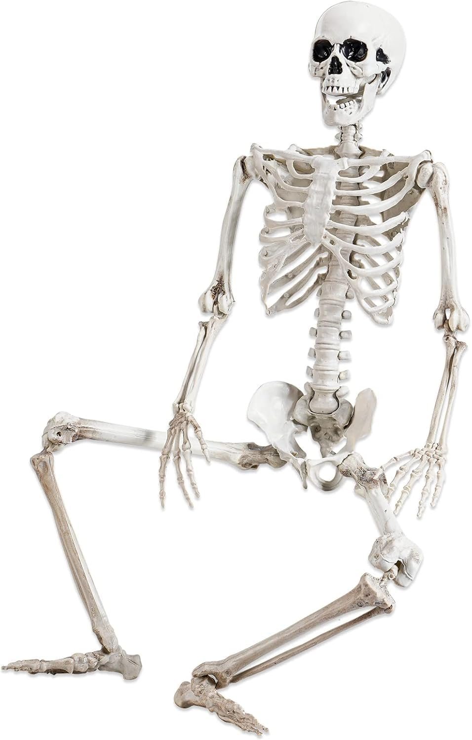 Abakuku 36″ Halloween Skeleton Decorations,Human Bones for Halloween Party with Movable Joints,for Haunted Houses, Front Lawn, Graveyard Props