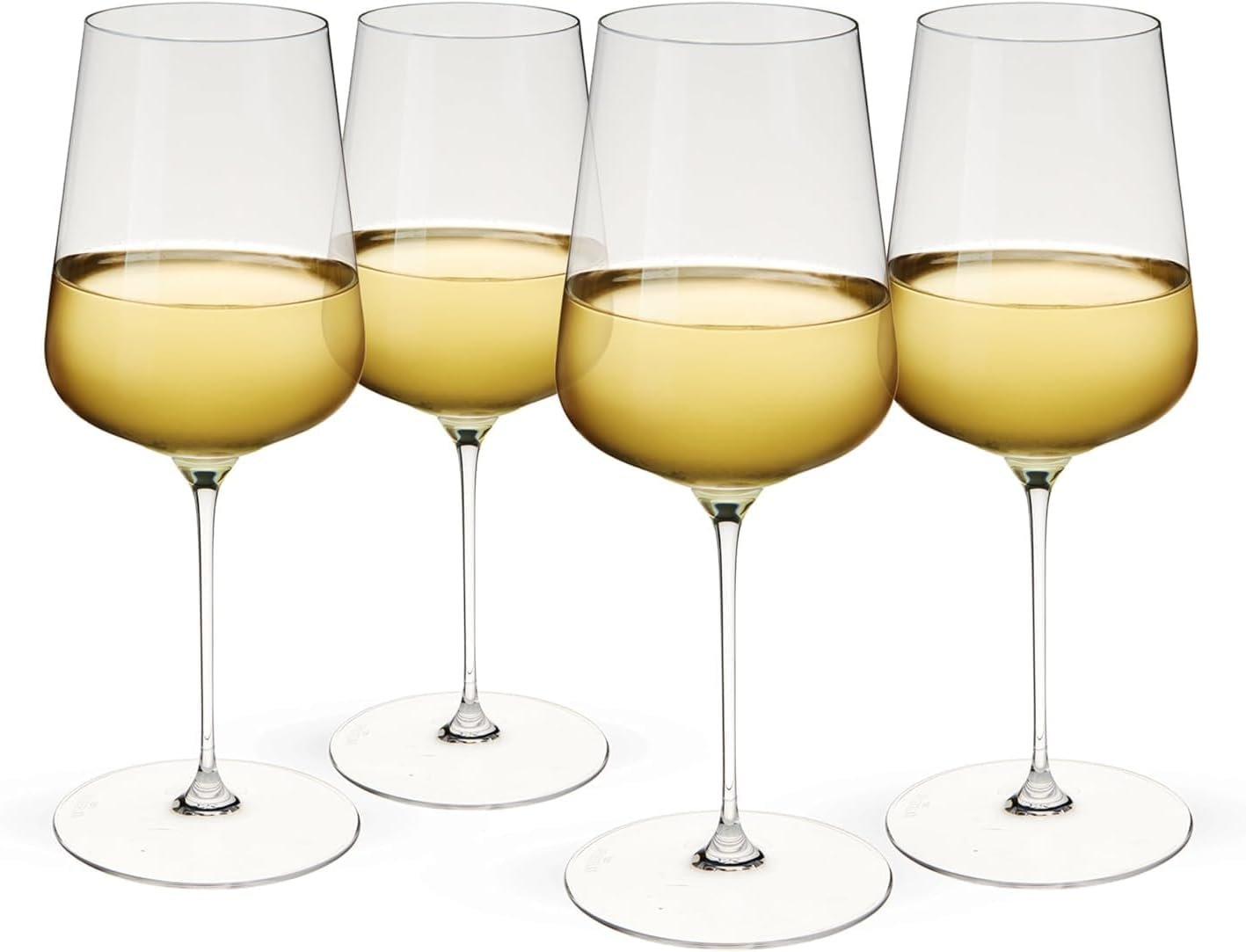 Spiegelau Definition Crystal Universal Wine Glasses for Red and White Wines, Durable Drinking Glasses for Housewarming, Birthday Party, Wedding Gifts, Home Bar, Elegant Glassware, 19 oz, Set of 4