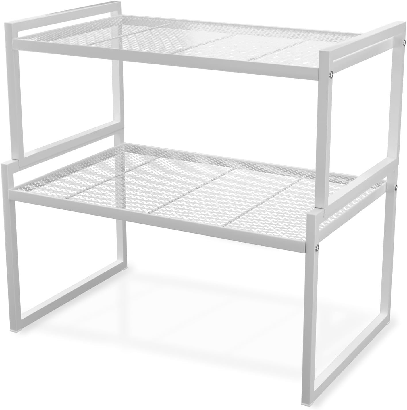Set of 2 Cabinet Organizers 12.6”W 44 LBS Load Capacity Heavy Duty Kitchen Pantry Shelves Counter Countertop Storage Racks