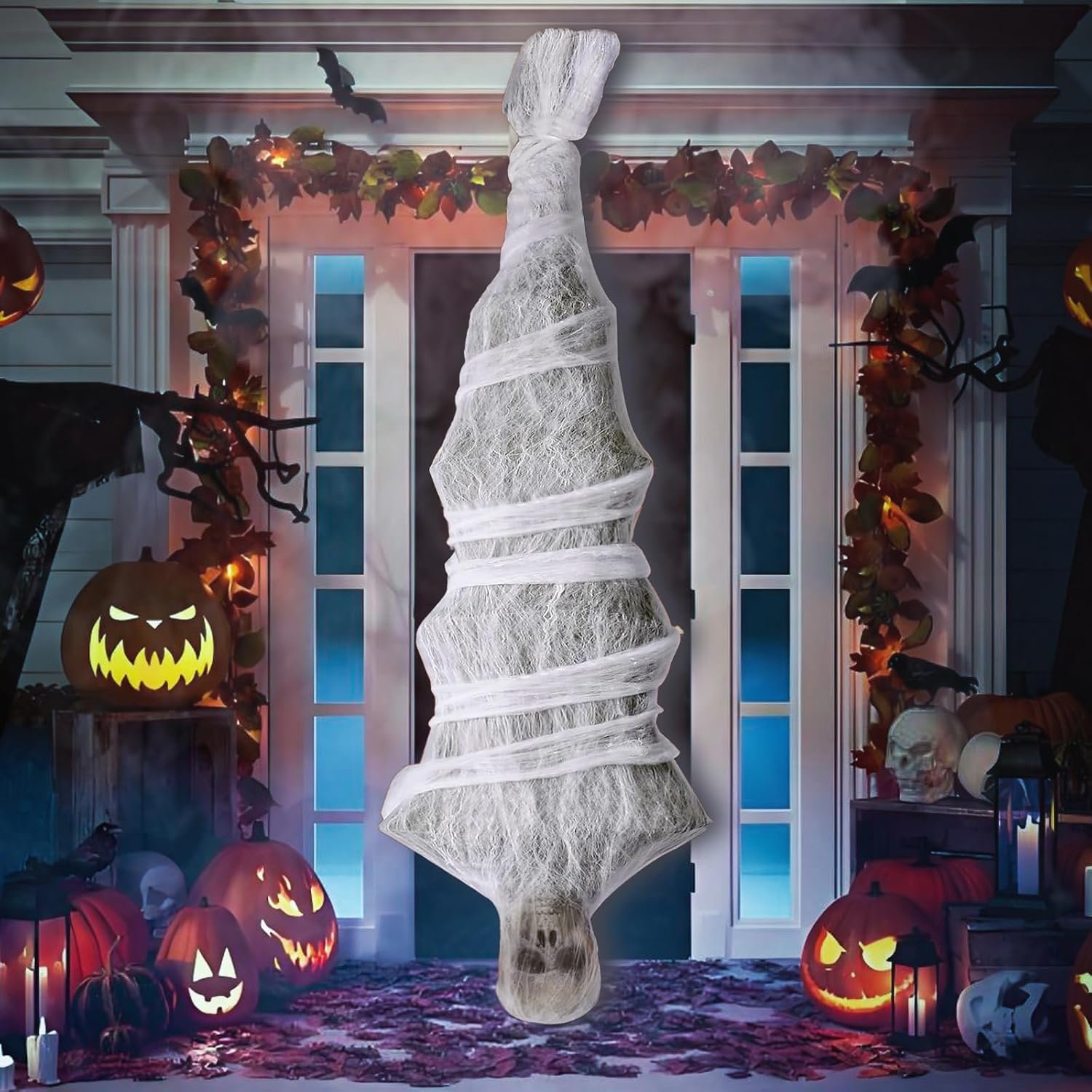Halloween Decorations Hanging Decor: Life Size 72 Inch Scary Halloween Decorations Outdoor Indoor, Large Creepy Full Body Props Horror Decor for Lawn, Yard, Patio, Haunted House