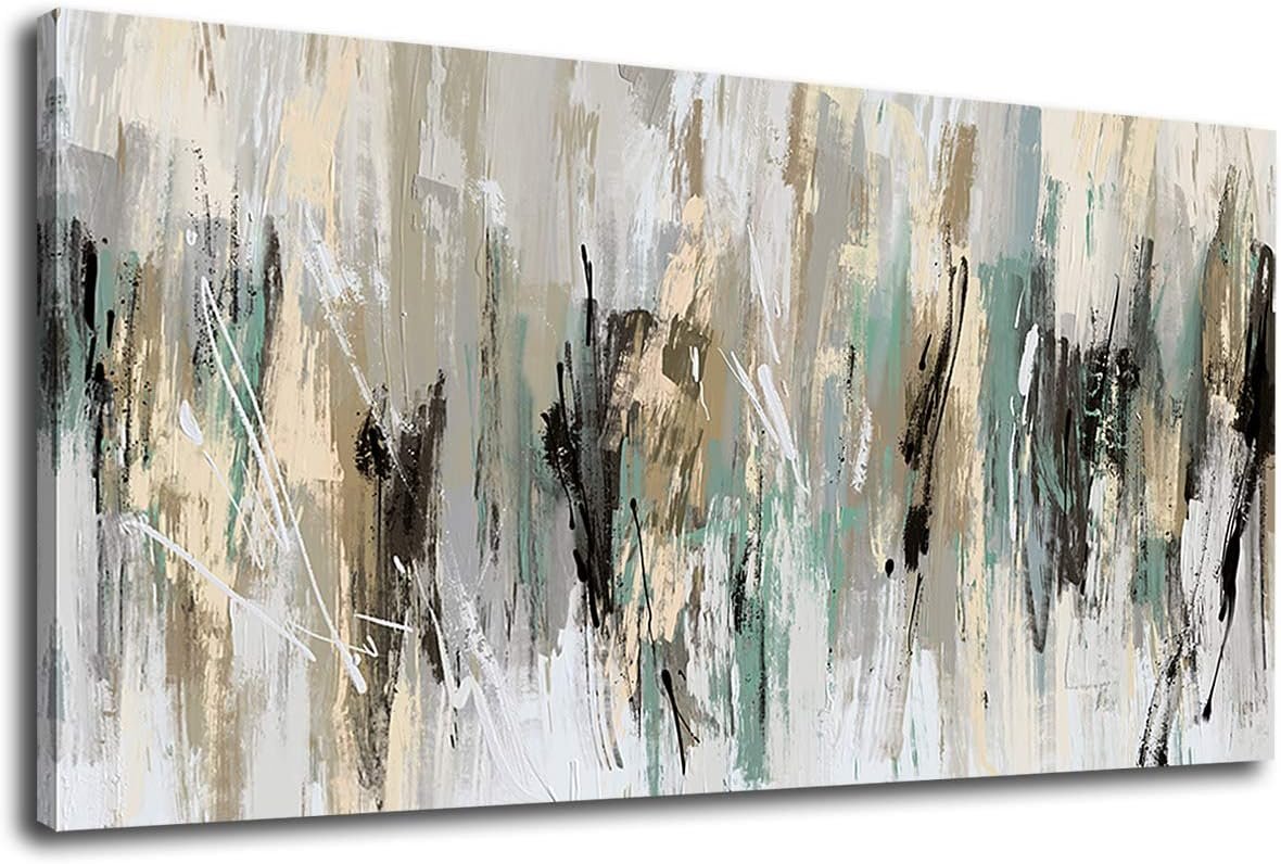 tigeridge Abstract Wall Art Living Room Wall Decor Canvas Art Modern Canvas Pictures Contemporary Abstract Artwork for Bedroom Bathroom Kitchen Office Home Wall Decor Framed Ready to Hang 20″ x 40″