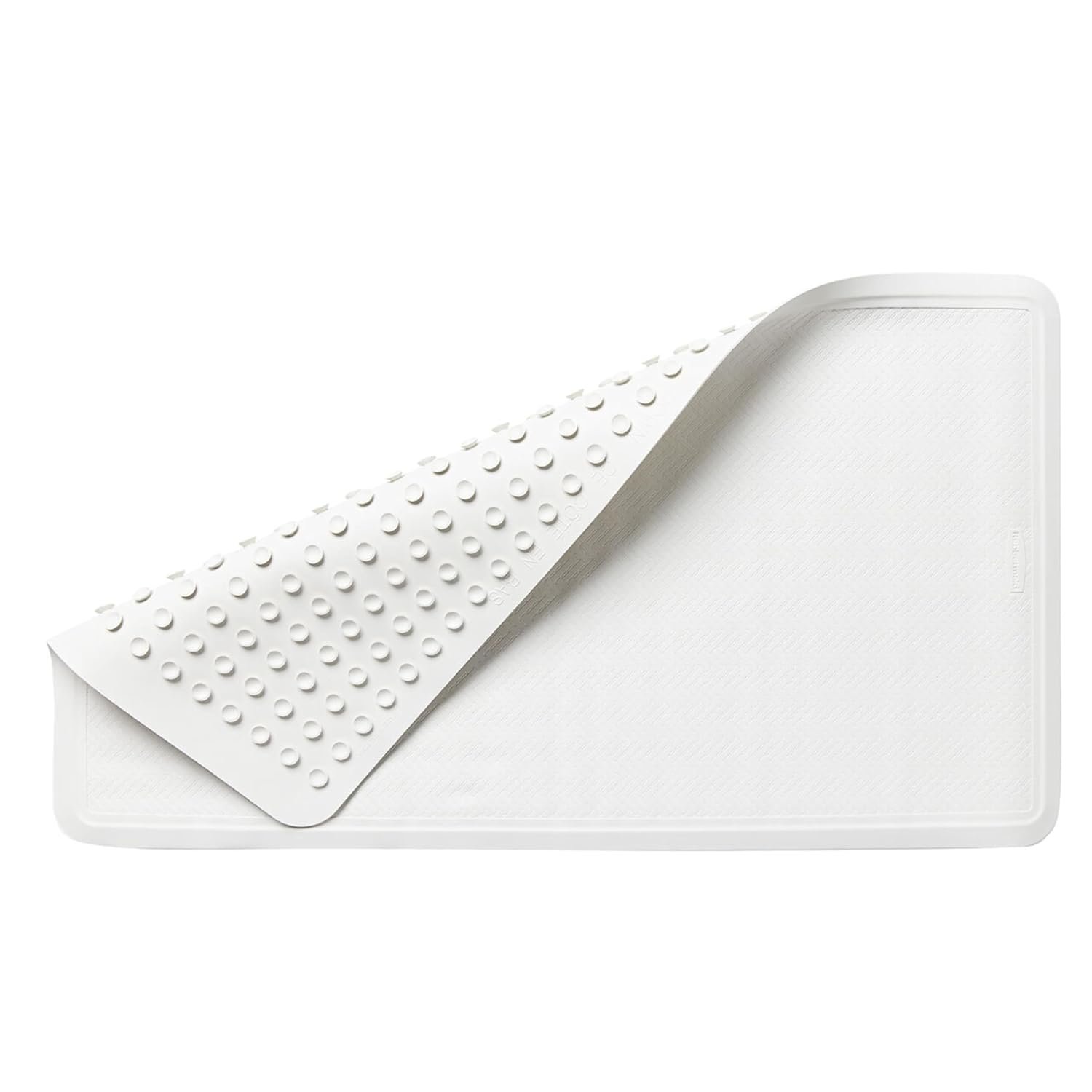 Rubbermaid Commercial Products Safti-Grip Bath Mat, Large, White, Suction-Backed, for Commercial/Residential Use for Home/Hotel/Shower/Bathtub
