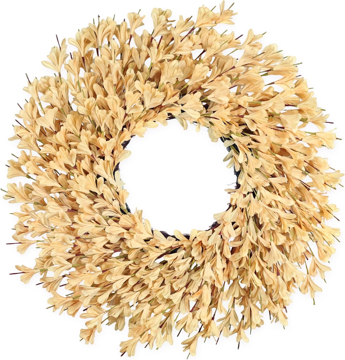 26 Inch Fall Wreaths for Front Door Outside，Realistic Autumn Wreath Outdoor，Large Halloween Thanksgiving Artificial Flowers Wreath，Fall Decorations for Home Front Porch Yard Window Farmhouse Decor