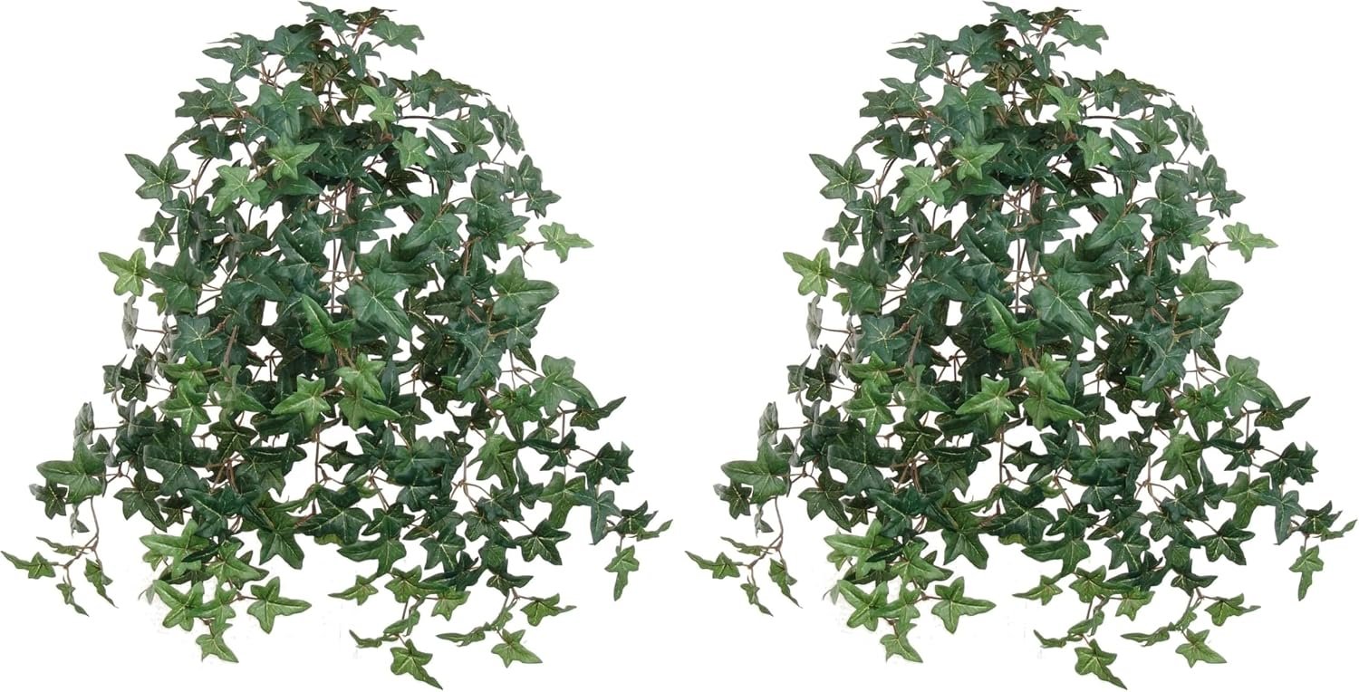 Larksilk 1 Artificial Silk 20″ Mini English Ivy Bush (Pack of 2)