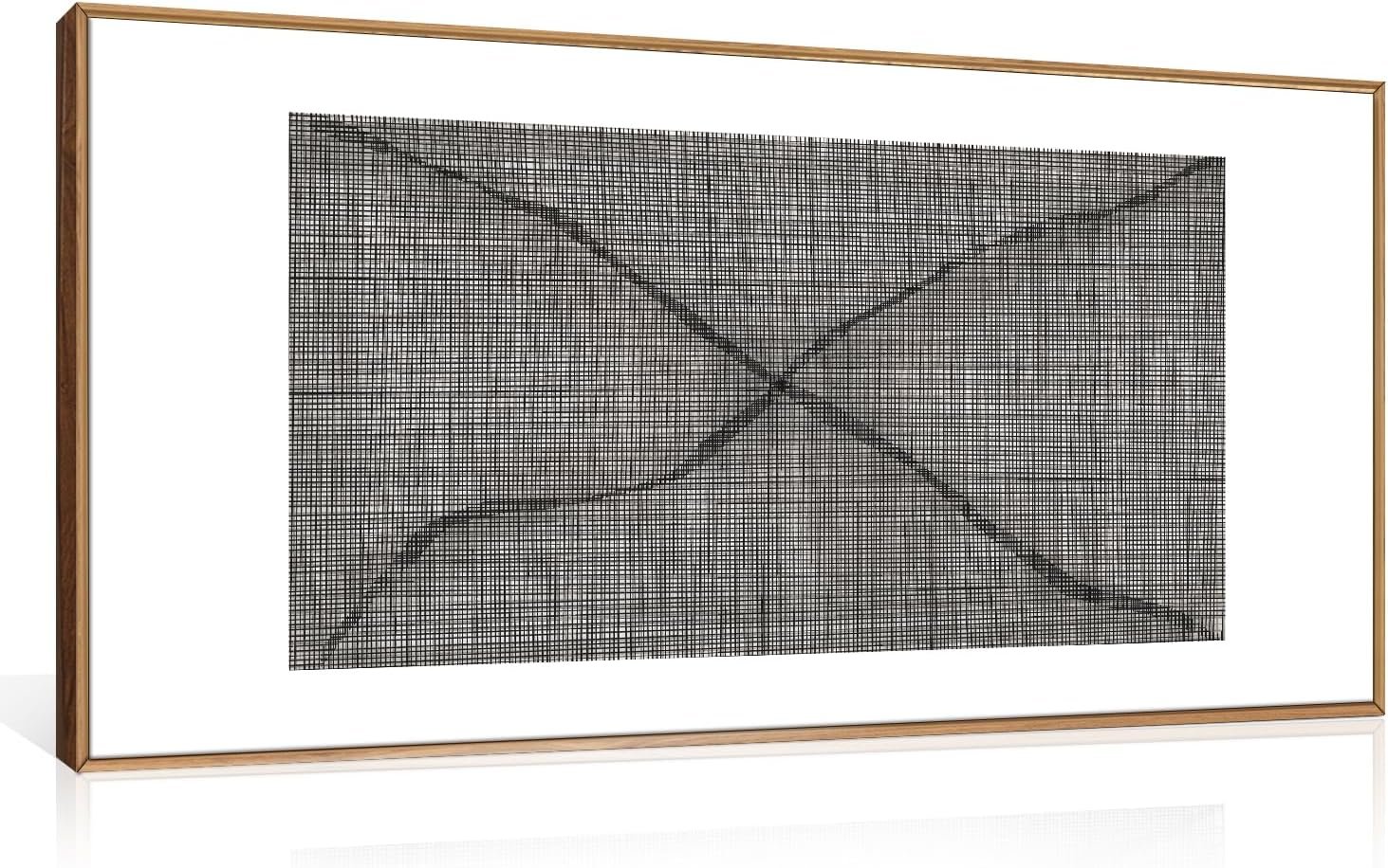 DRACIT Large Black and White Abstract Framed Canvas Wall Art Set,Minimalist Line Wall Decor,Neutral Geometric Print,Modern Mid Century Boho Artwork for Living Room,Bedroom,Office-20 x40